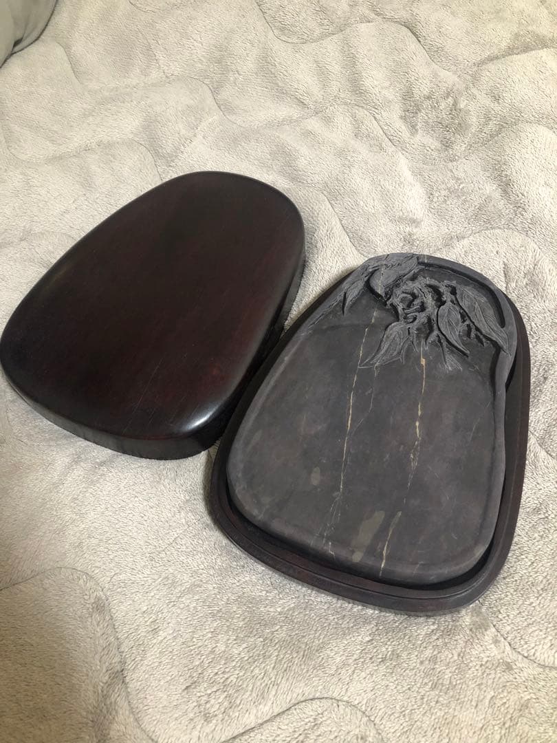 端溪硯 老坑 水巖 金綫 魚腦凍 蕉白 書道用品 端渓硯 書道用品