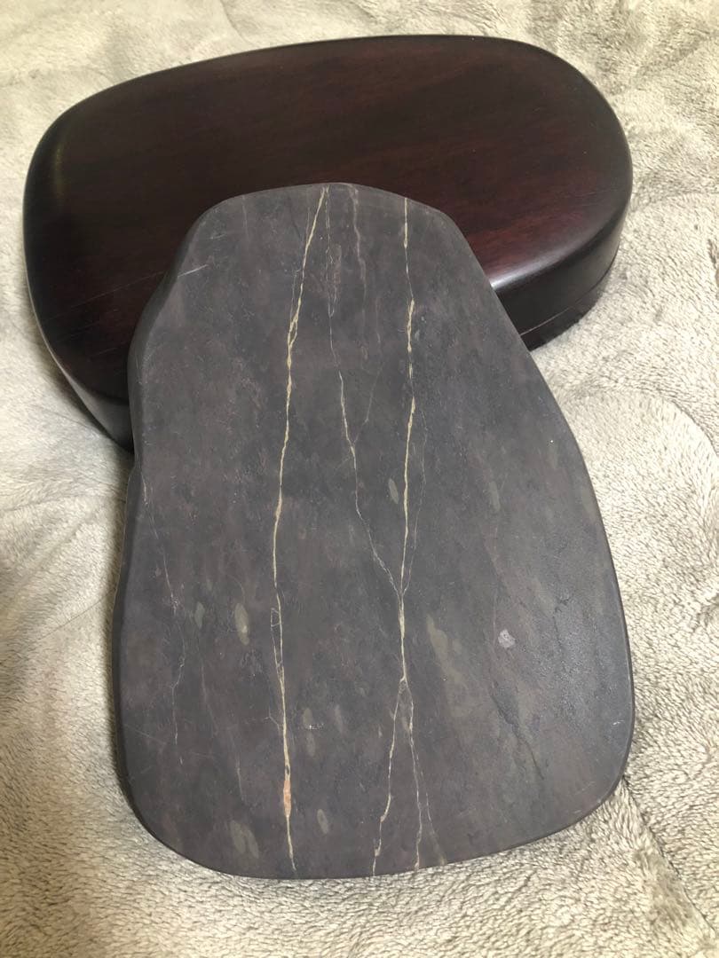 端溪硯 老坑 水巖 金綫 魚腦凍 蕉白 書道用品 端渓硯 書道用品