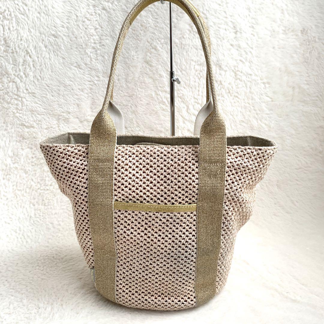 Think Bee! カゴ トートバッグ レモン チャーム付き