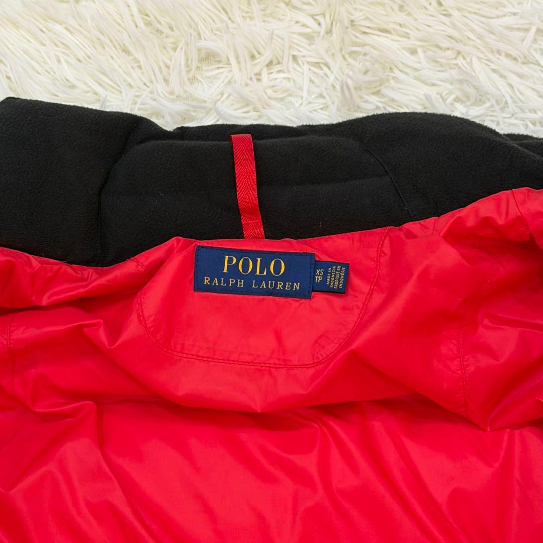 1951　ポロラルフローレン　ダウンジャケット　ビッグポニー　XS　黒　赤