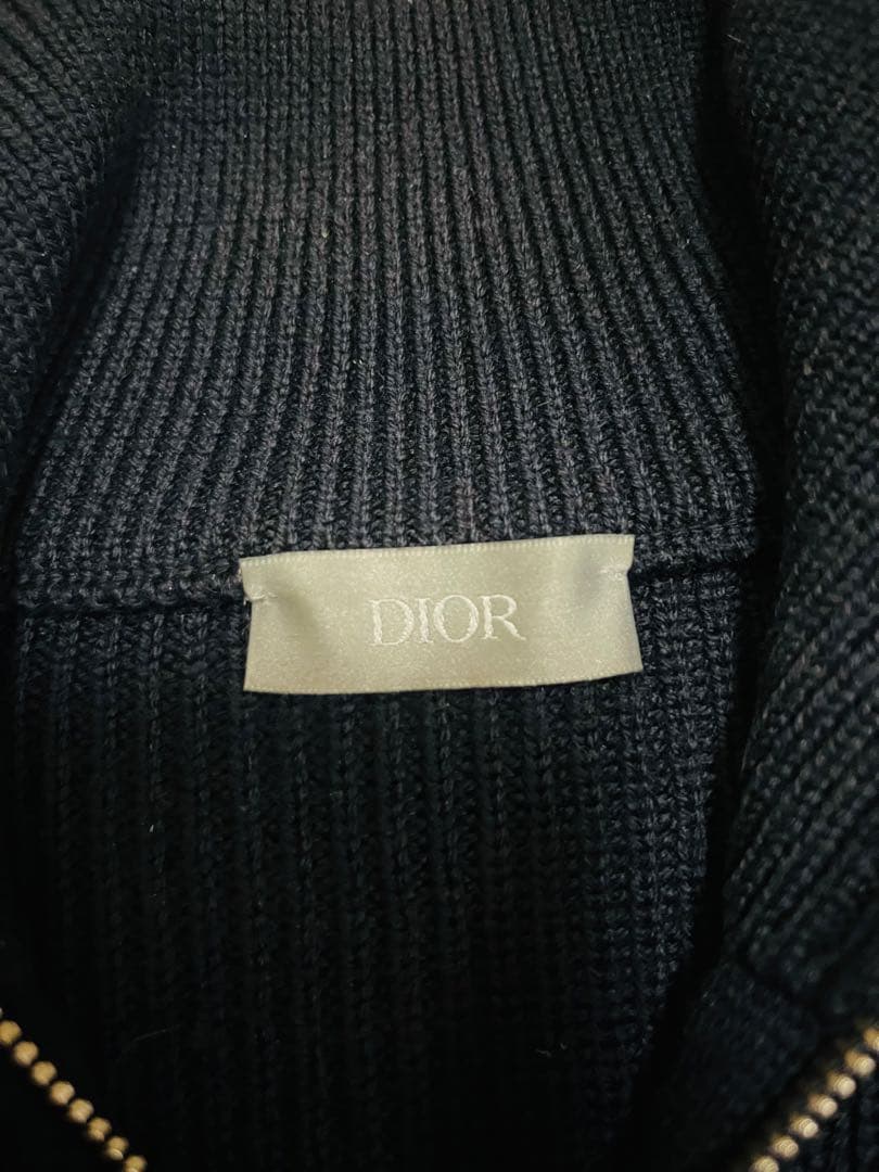 ひ*げ様 DIOR ディオール ハイカラー ジップセーター メンズ レディース