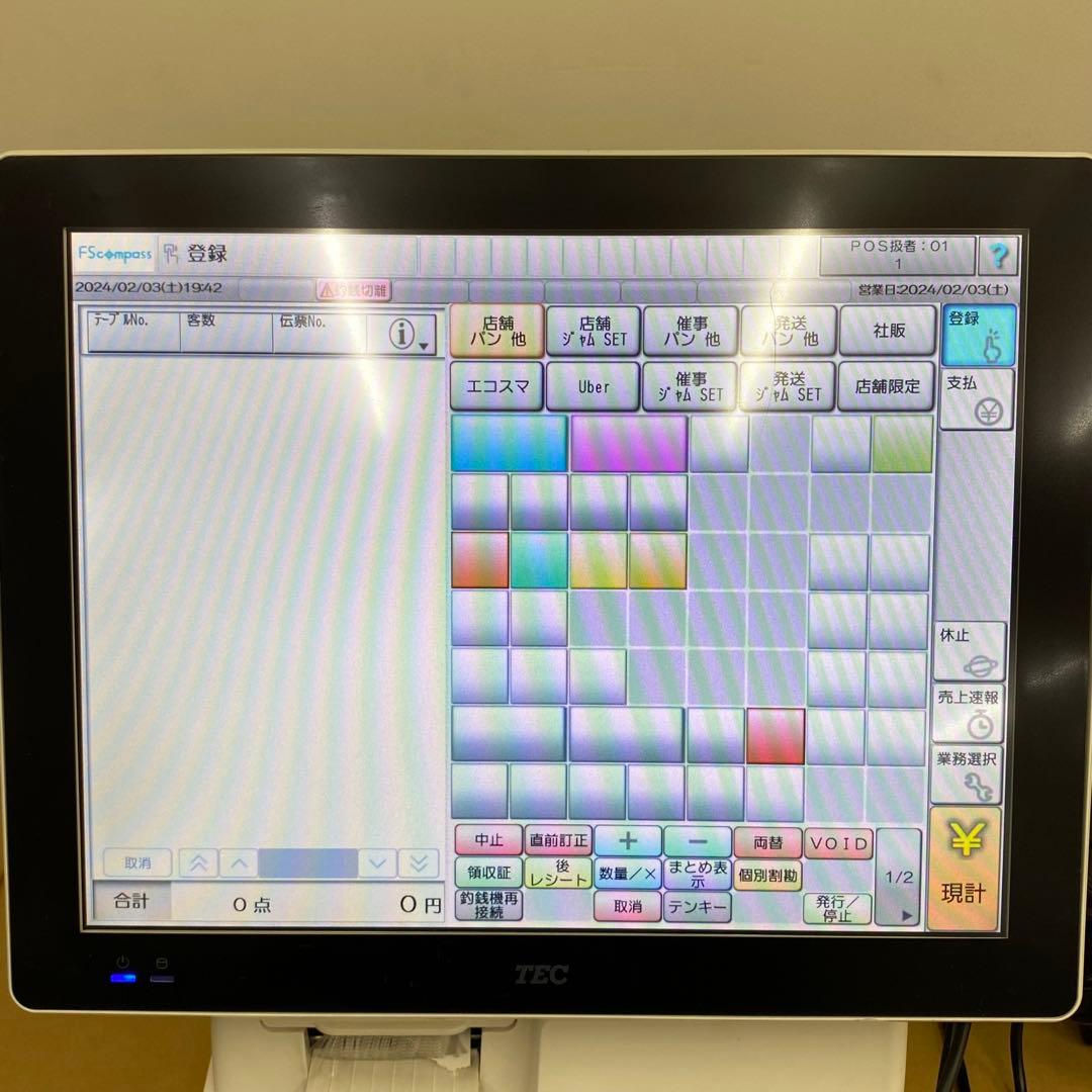 【中古品】テックPOSターミナル QT -200