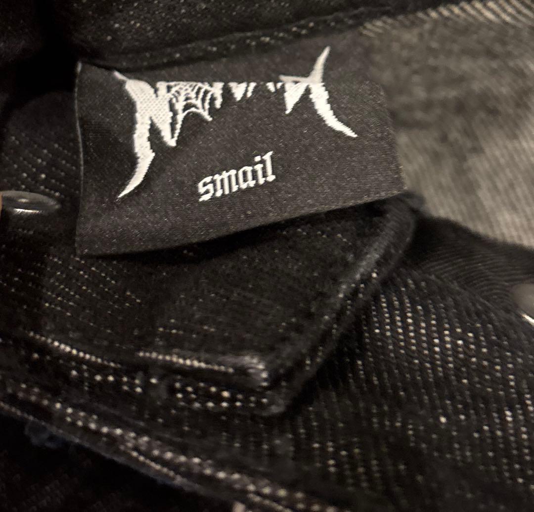 凌*様 NOREMID リジットバギーデニム　ブラックレッド　 Sサイズ