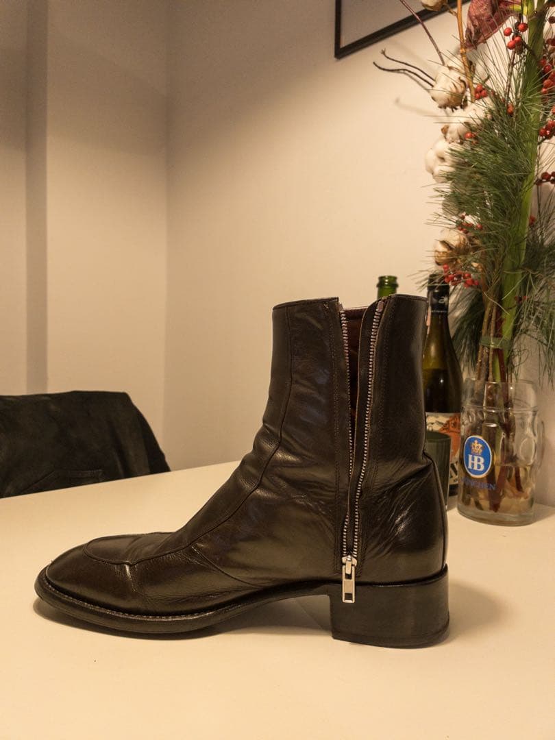 Husbands Paris ブーツ　ダークブラウン 43