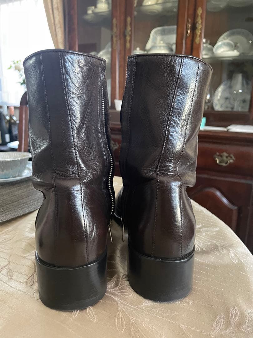 Husbands Paris ブーツ　ダークブラウン 43