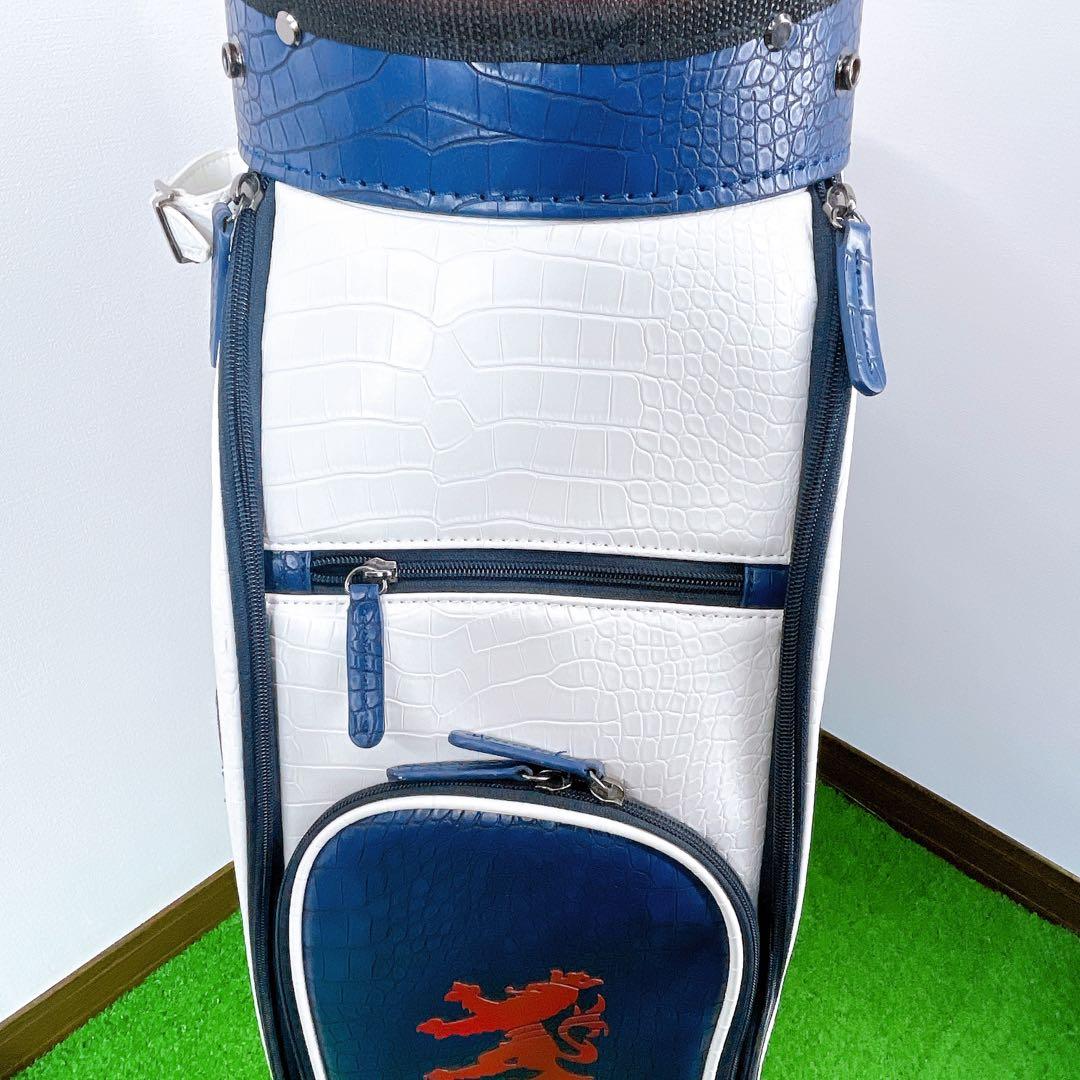 美品　アドミラル　クロコ　型押し　高級　キャディバック