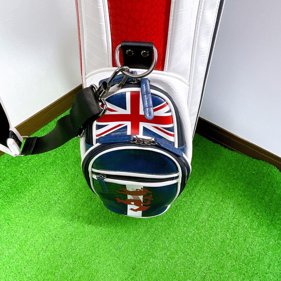 美品　アドミラル　クロコ　型押し　高級　キャディバック