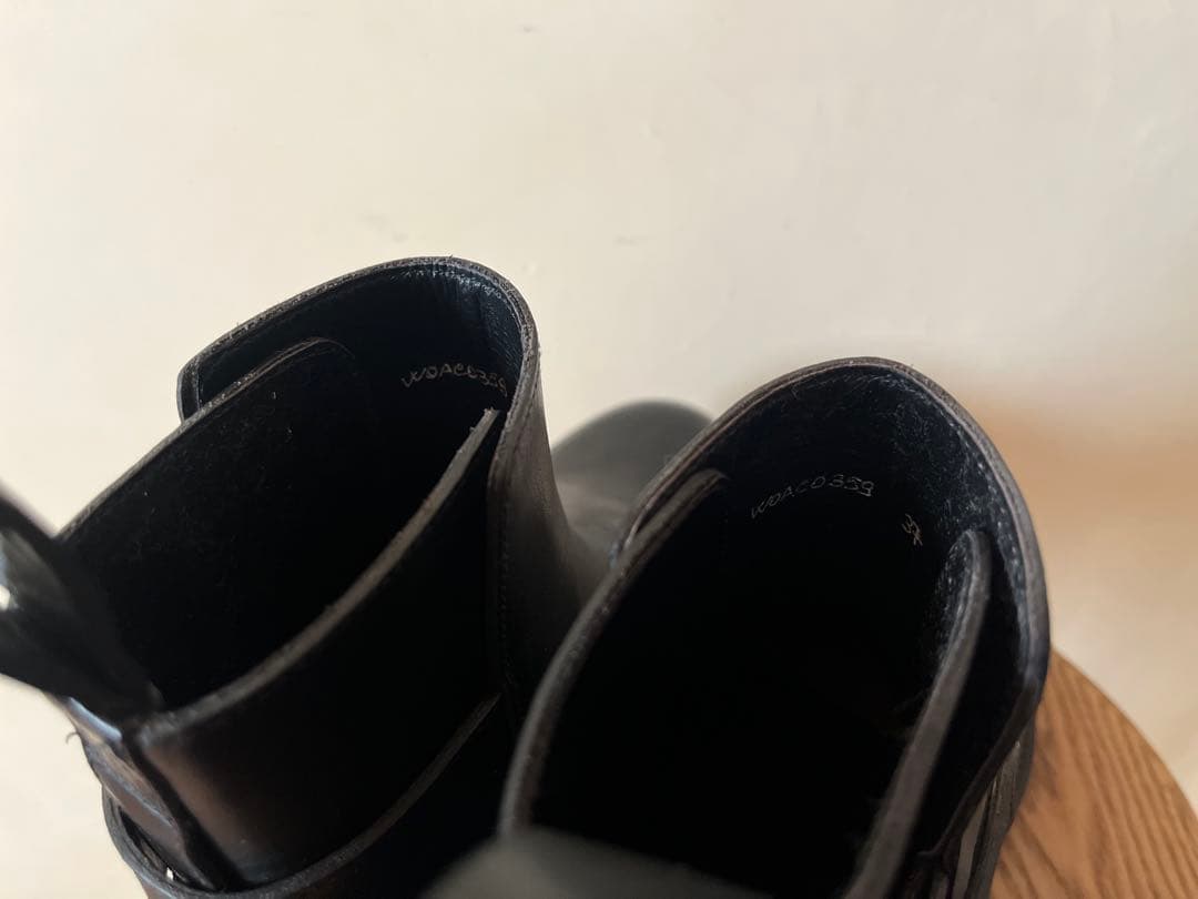 極美品 定価18万 2023新作 マーガレットハウエル レザーストラップブーツ