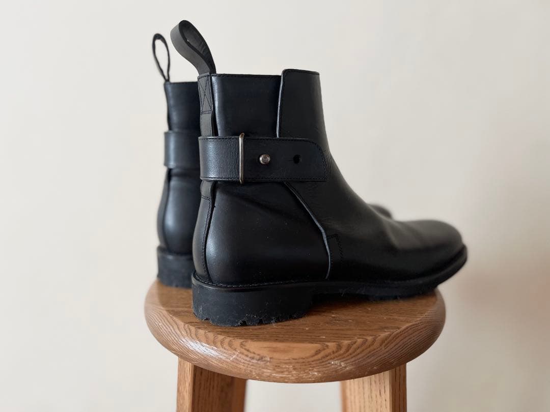 極美品 定価18万 2023新作 マーガレットハウエル レザーストラップブーツ