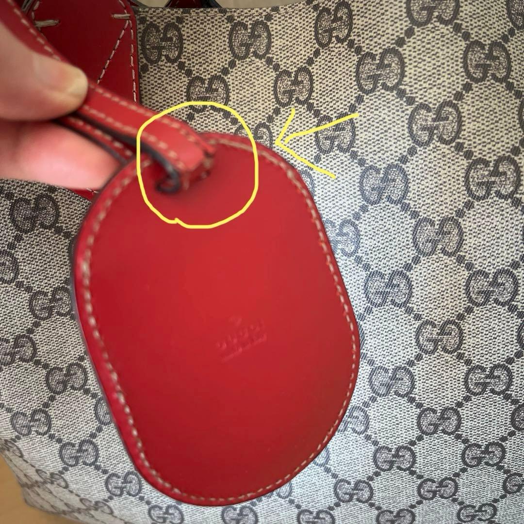 GUCCI ショルダーバッグ ベージュ/レッド