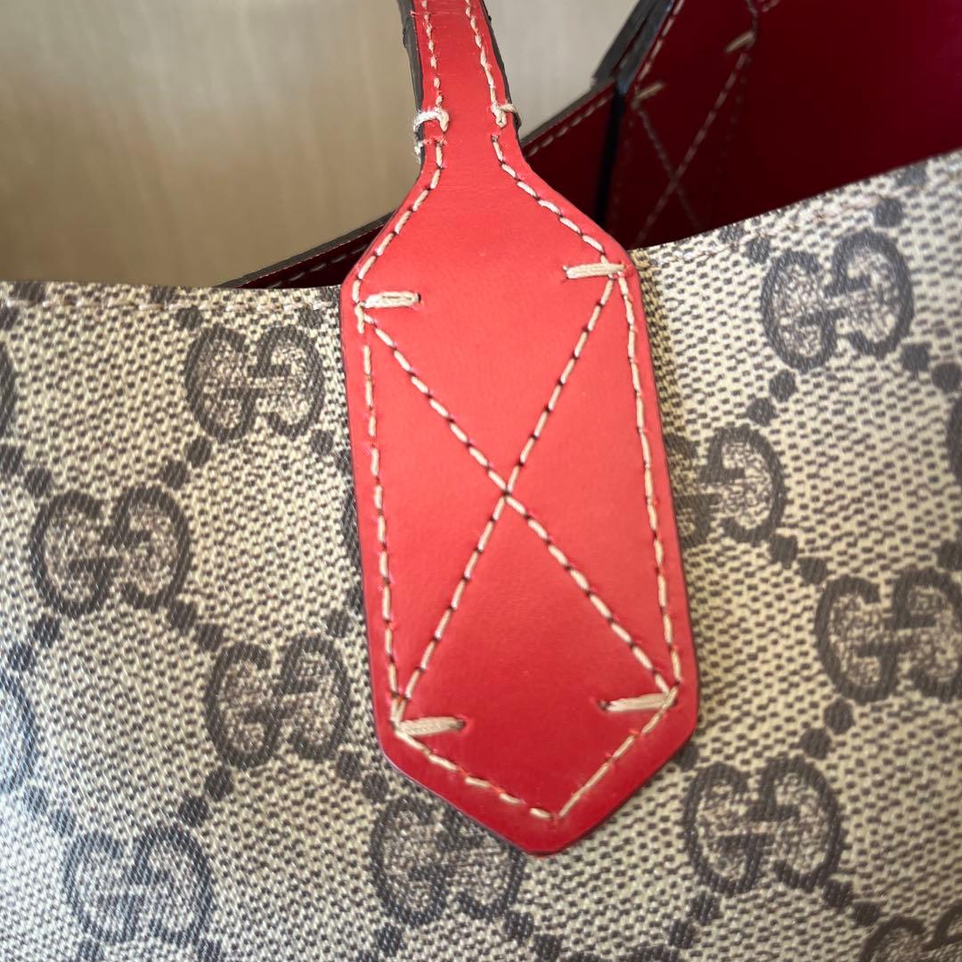GUCCI ショルダーバッグ ベージュ/レッド