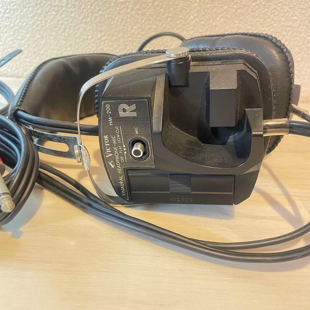 Victor バイノーラル ヘッドホン マイク HM-200