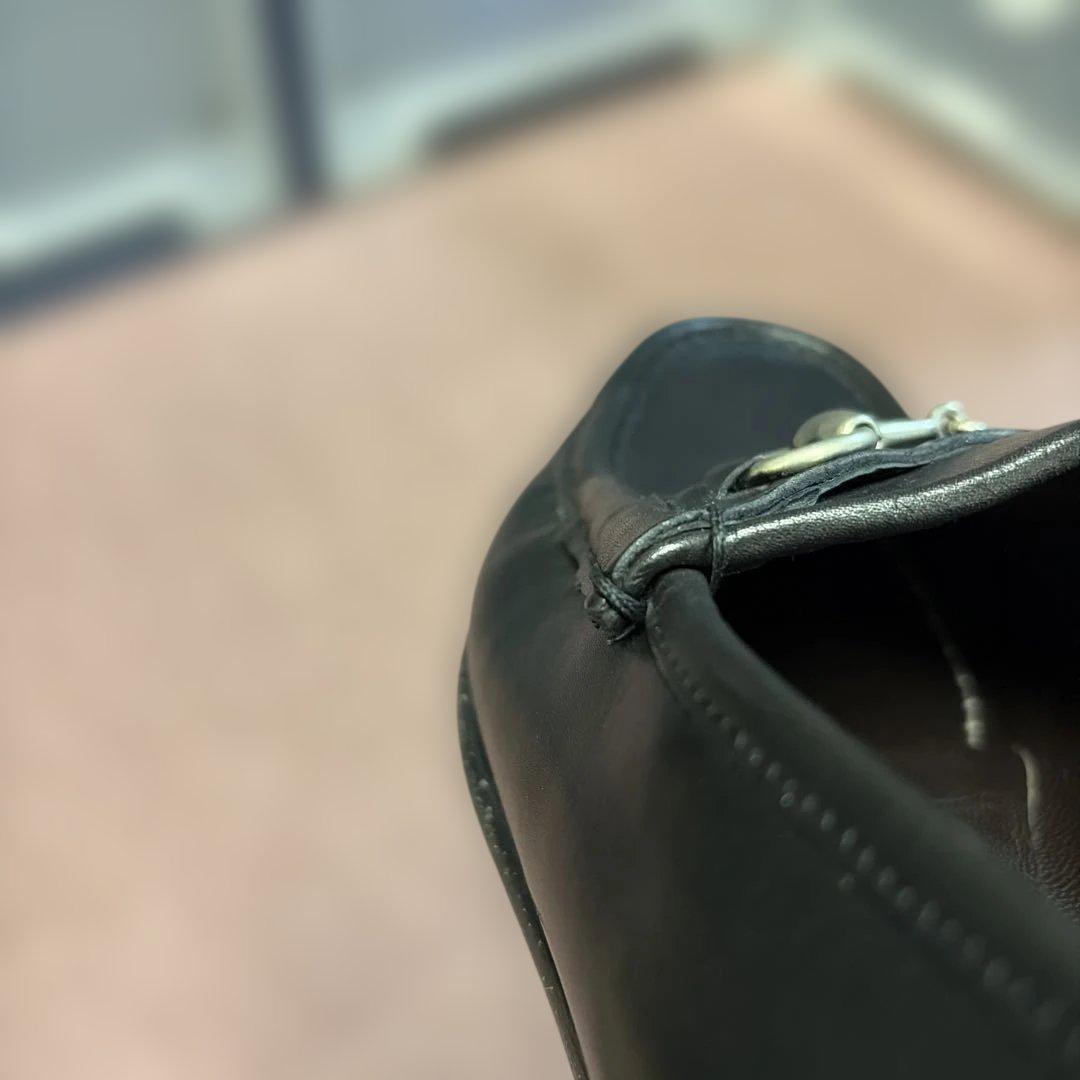 GUCCI ブラック ローファー 約27.0センチ　　　42E