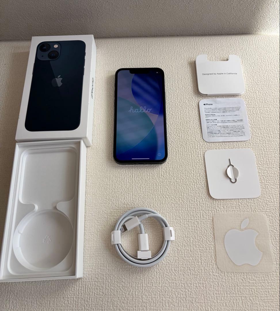 Apple iPhone13mini 128GB ミッドナイト バッテリー交換済