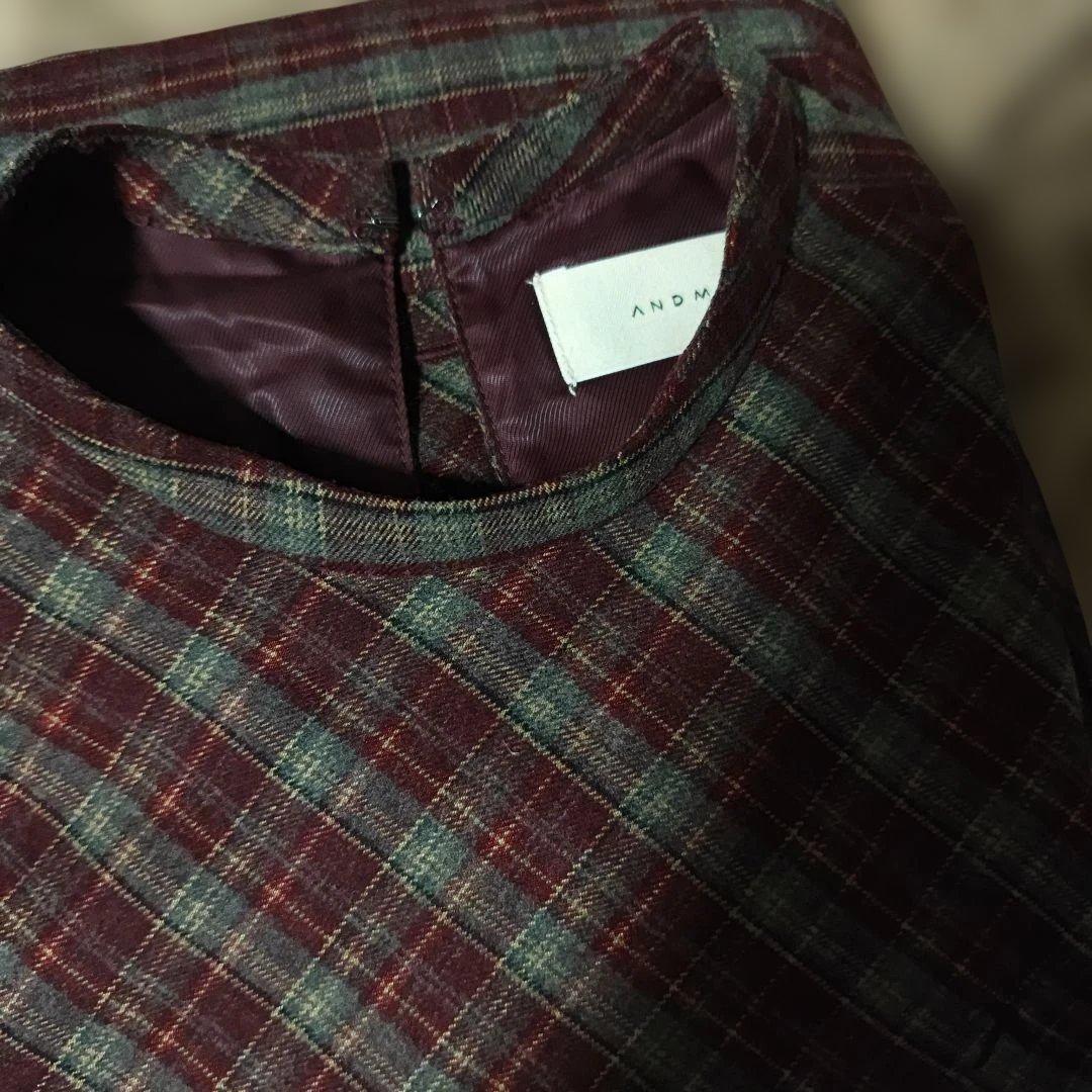 ワンピース andmary Lulu check set mini dress