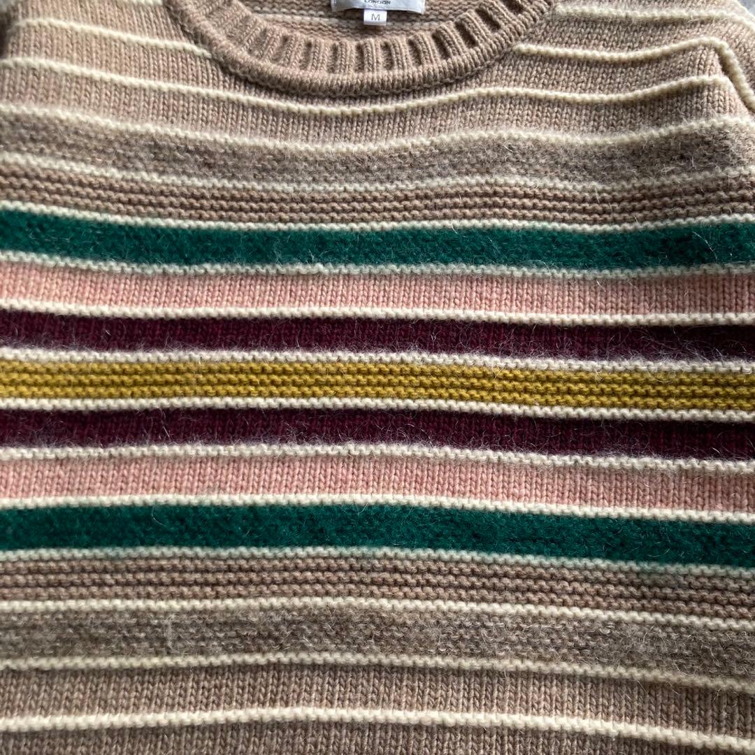 美品✨ Paul Smith LONDON M マルチボーダー モヘア混 ニット