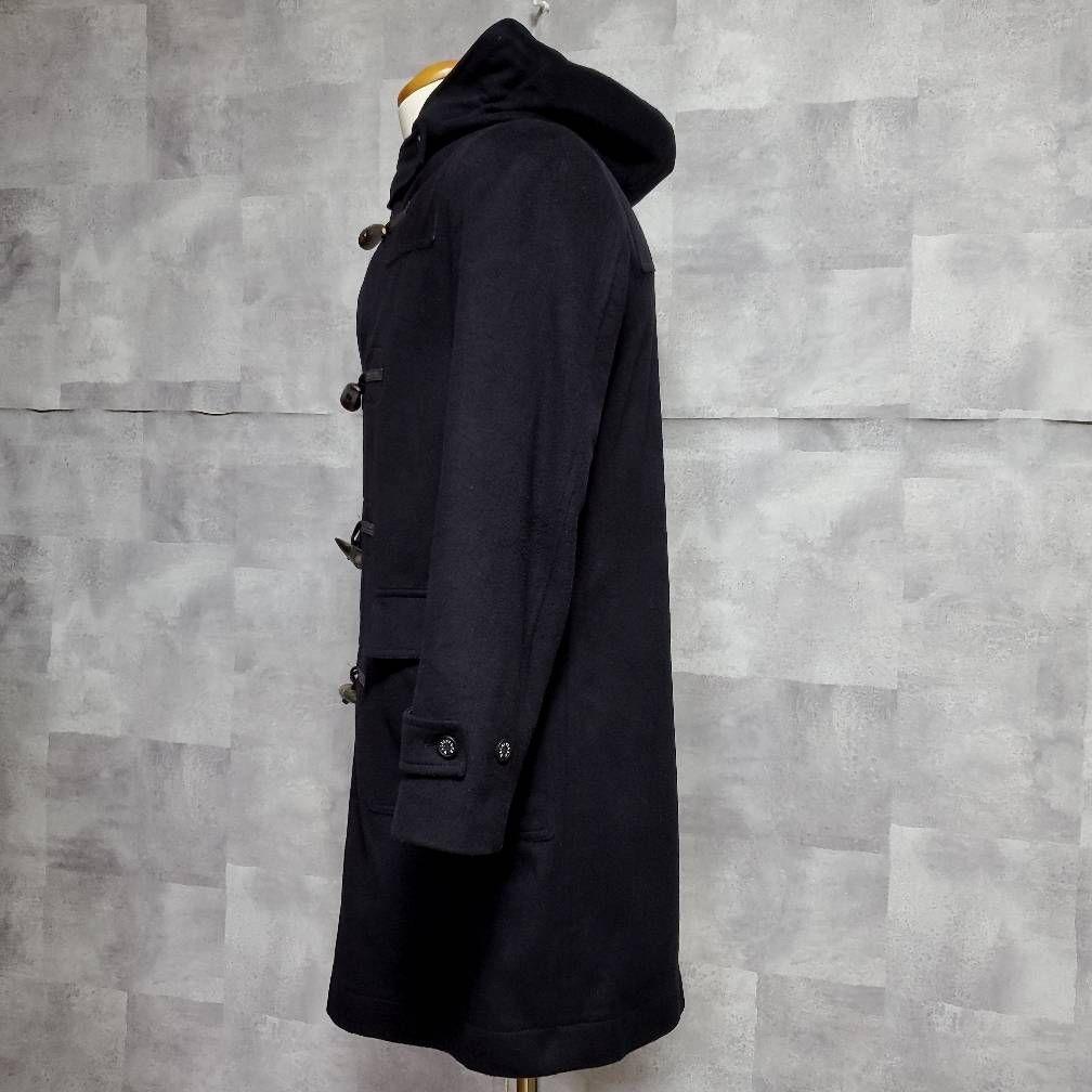 マッキントッシュ M カシミヤ ウール ダッフルコート 黒 英国製 36 フード