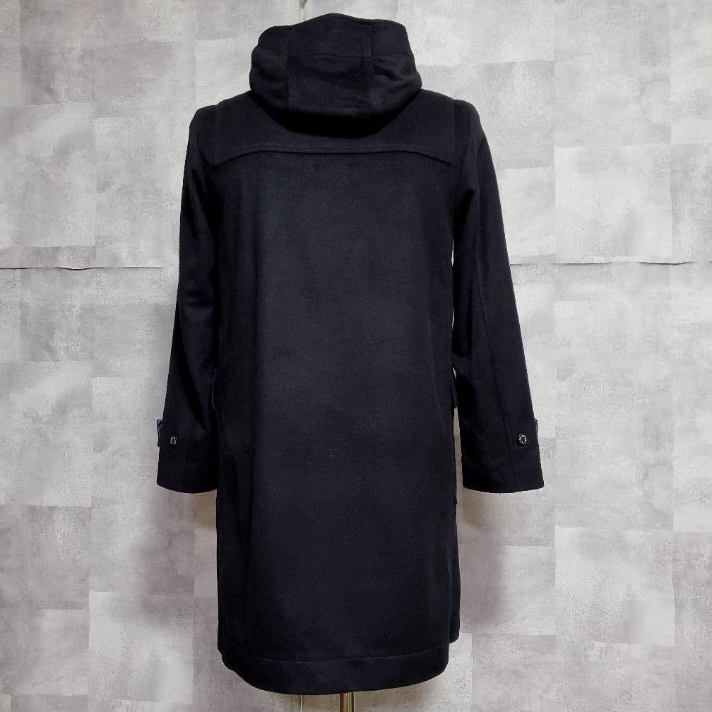 マッキントッシュ M カシミヤ ウール ダッフルコート 黒 英国製 36 フード