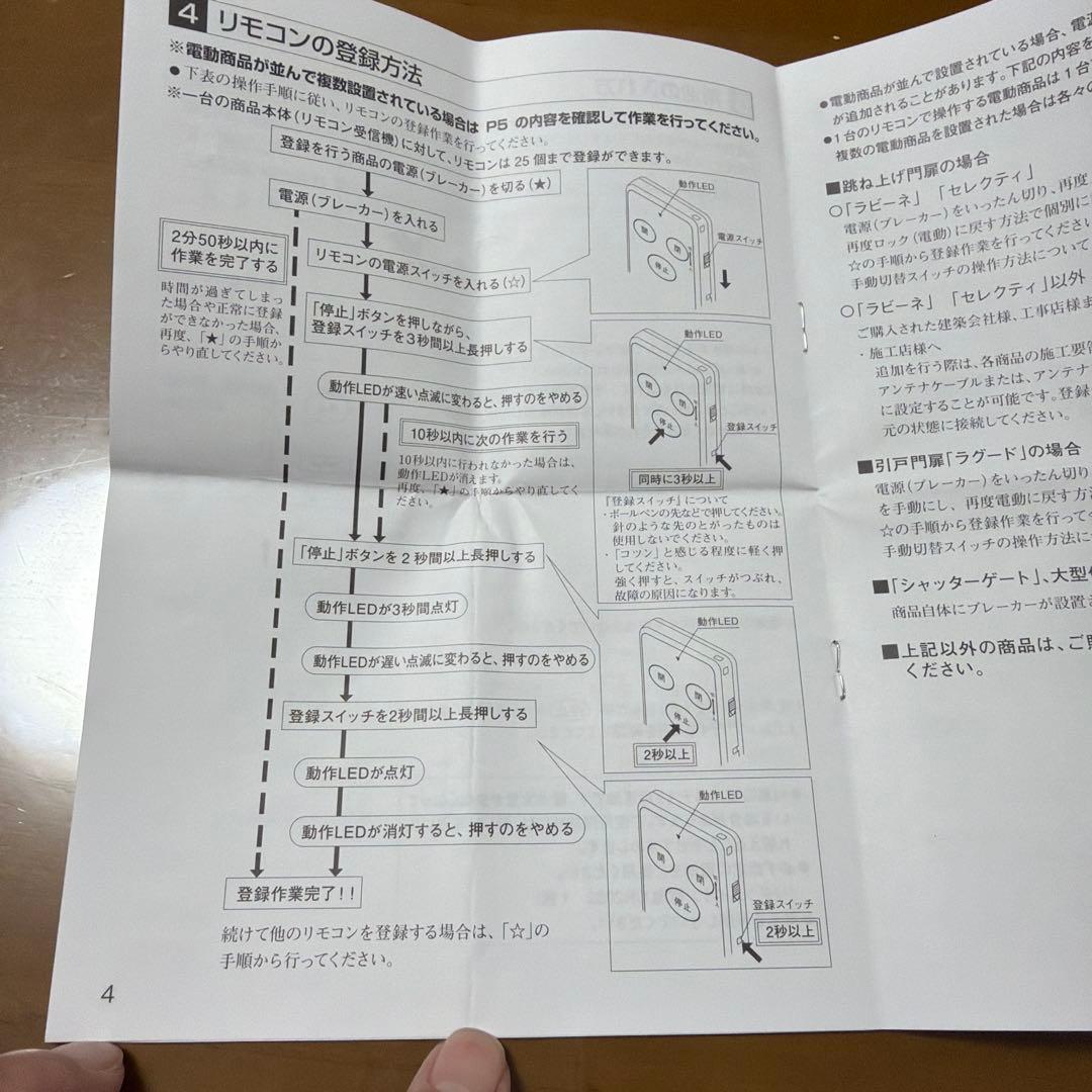 三協アルミ　リモコン　TX02A-1113 SA