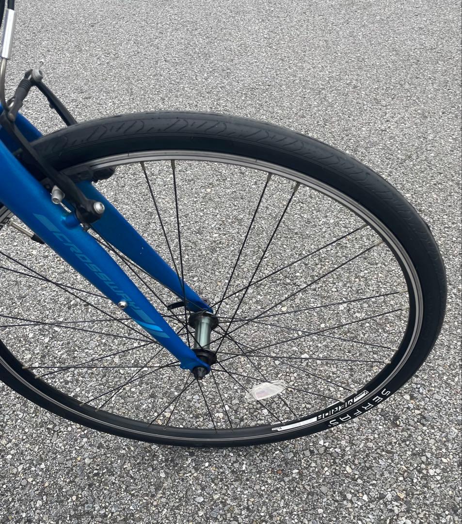 【千葉】整備済メリダクロスCROSSWAY100Rブルー新品タイヤ！引き取り歓迎