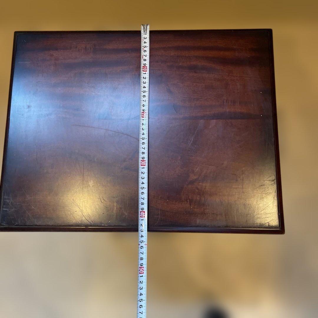 ダークウッド サイドテーブル 引き出し付き