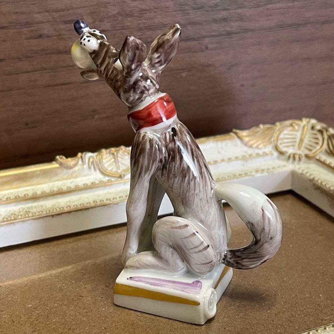 【美品】マイセン ミニ干支 犬 フィギュリン 陶器 約7cm