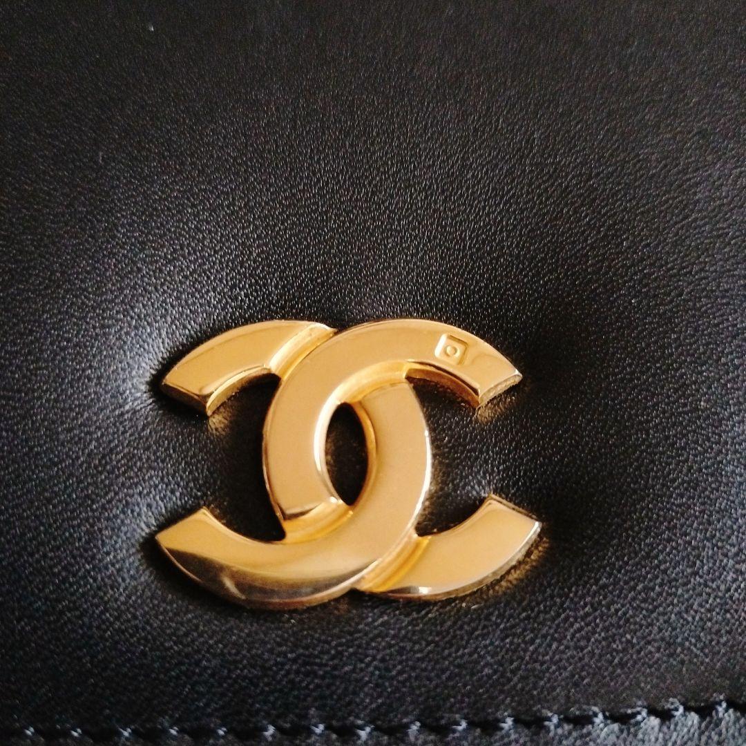 【中古】シャネル CHANEL チェーン107センチ ブーム再来黒 ヴィンテージ