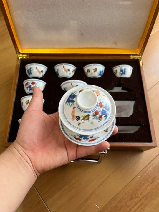 大明成化年製　茶碗12点セット　お土産　ギフト煎茶　骨董品　茶道具　陶芸