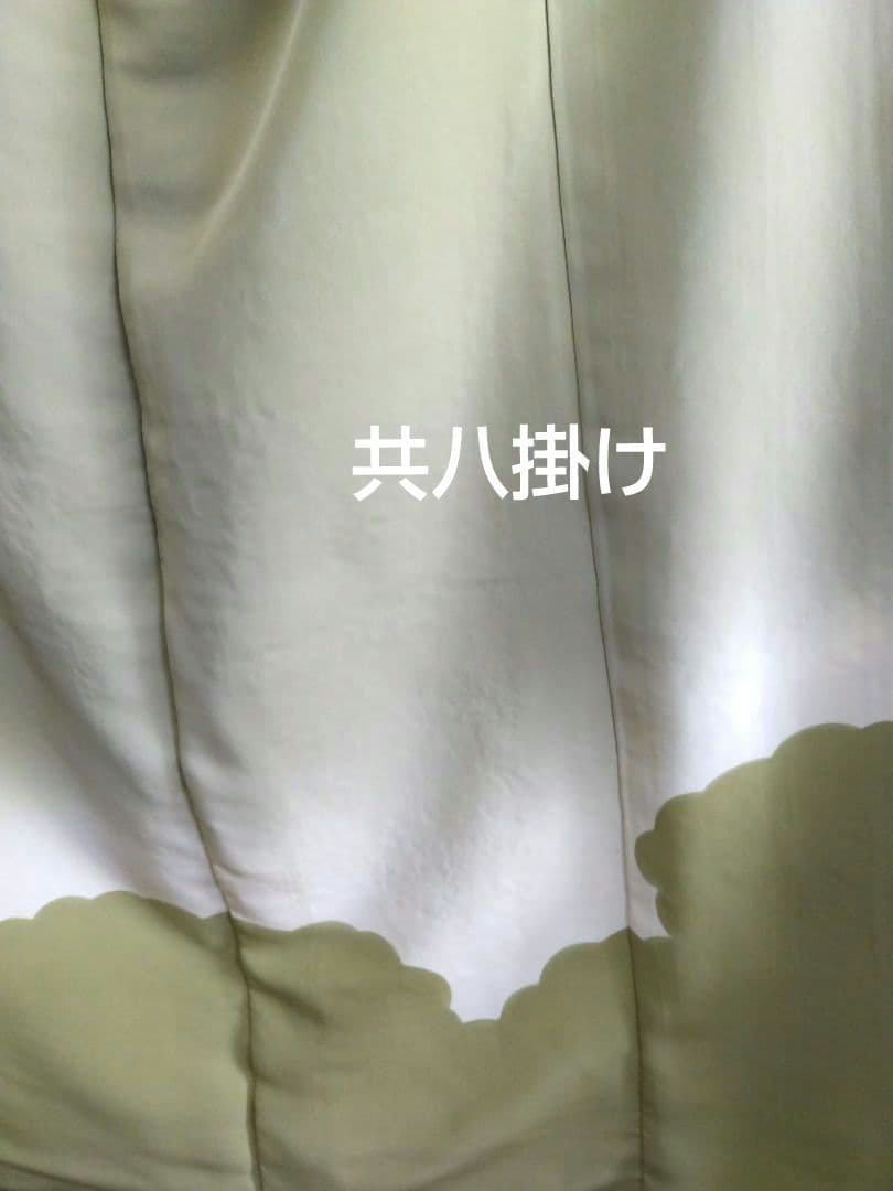 T-293 色留袖 寿光織 樹木 風景 袷 三ツ紋 暈し 金銀糸 美品