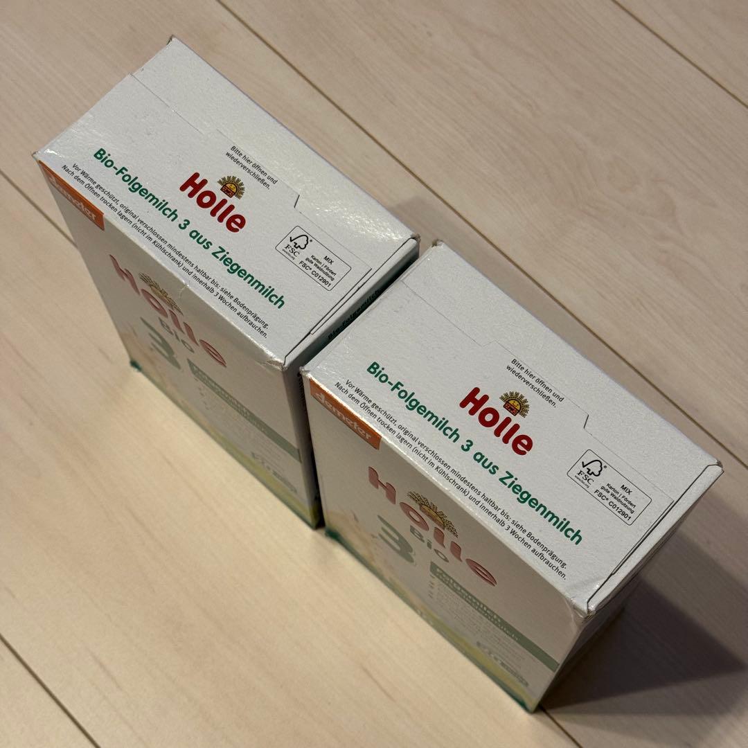 Holle Bio 3 ヤギ粉ミルク 2箱セット