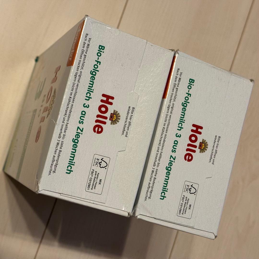 Holle Bio 3 ヤギ粉ミルク 2箱セット