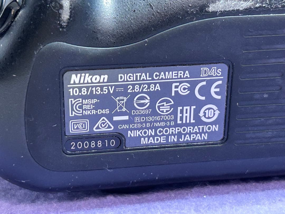 完全ジャンク！　NikonD4s ボディのみ