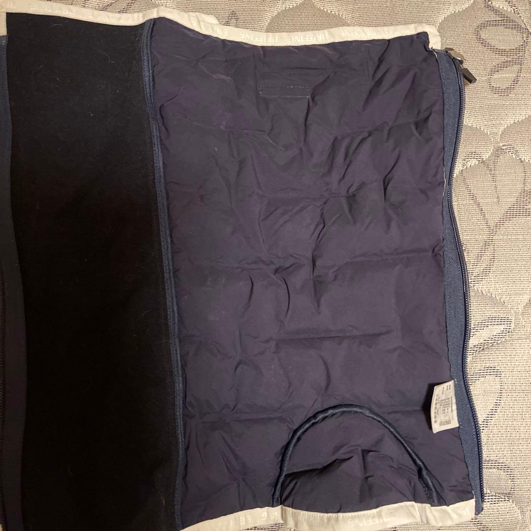 BRIEFING ネイビー ハイブリッドダウン レッグウォーマー