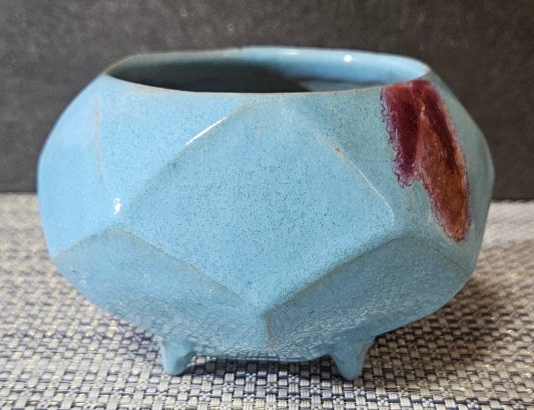 【パリ萬國博覽會大賞受領作家❗】大正時代　名工　井本米泉作　倣 鈞窯　晴彩　香爐