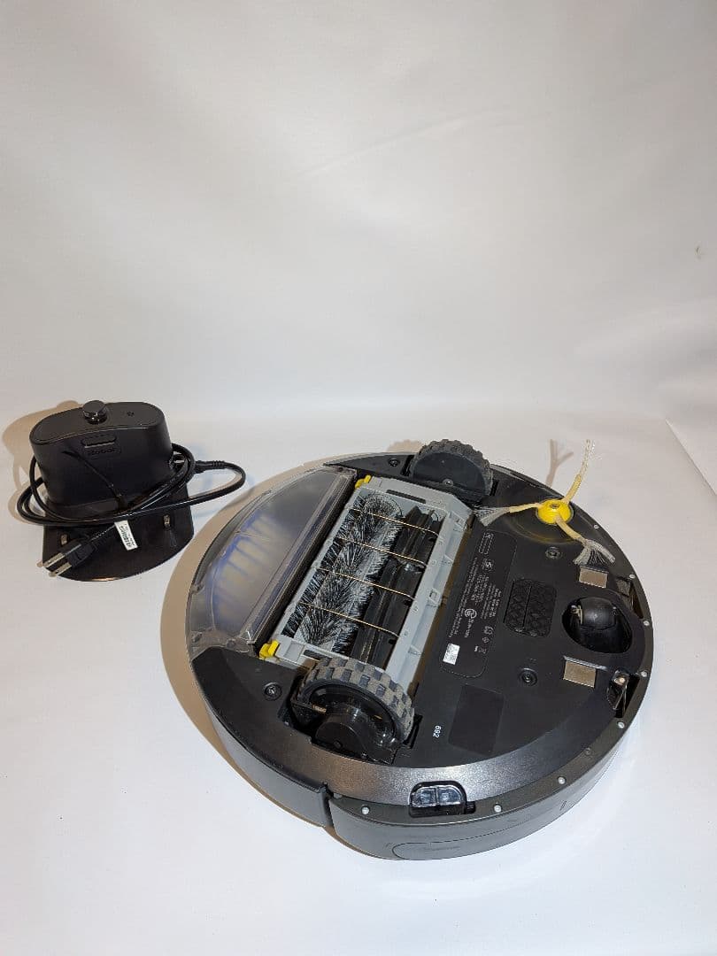 ロボット掃除機本体 グレー 充電ドック付き