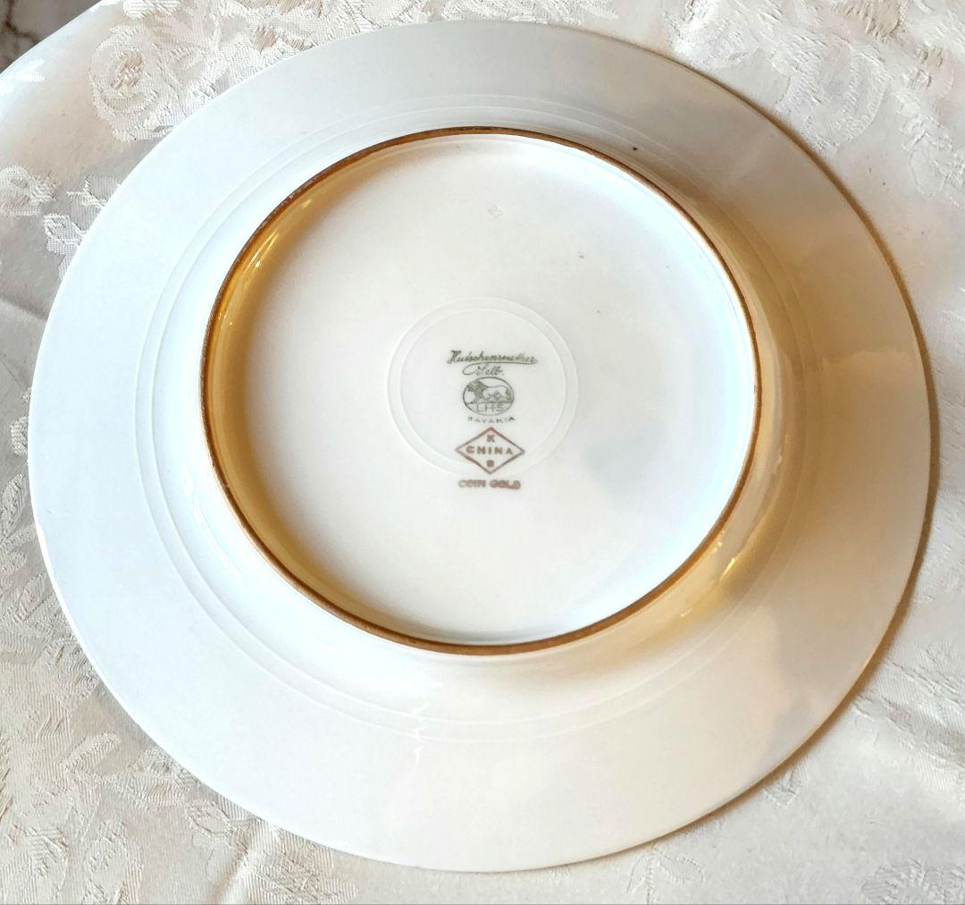 ロイヤル ババリア B② フッチェンロイター ゼルプ 金彩 ディナープレート花籠