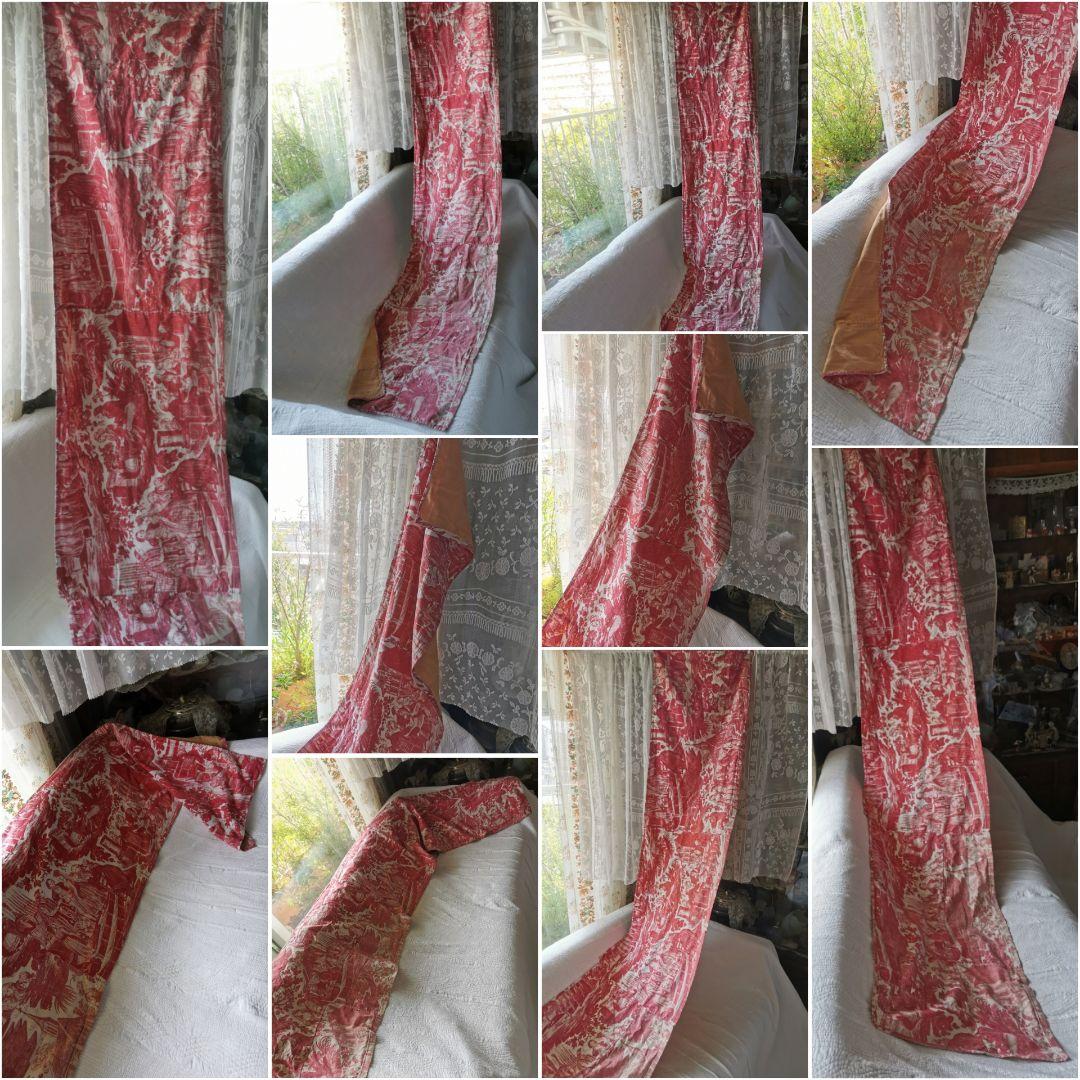 アンティーク 1820年代トワルドジュイ マリアージュ 223㎝バランス キルト