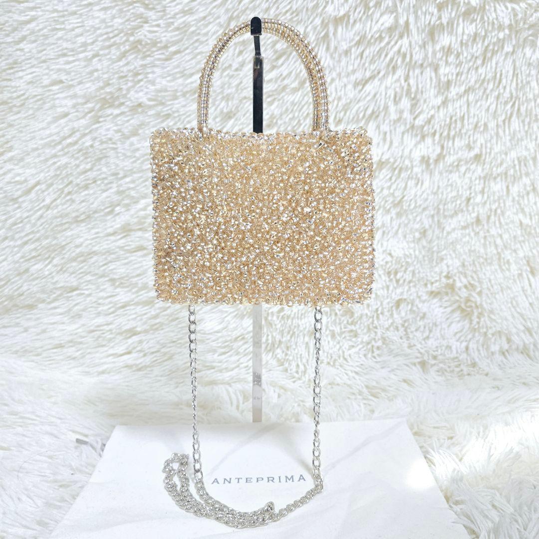 極美品✨アンテプリマ シルバー ゴールド ショルダーバッグ