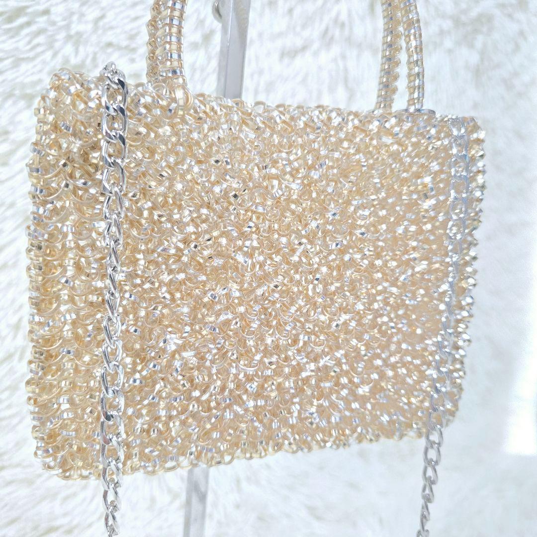 極美品✨アンテプリマ シルバー ゴールド ショルダーバッグ