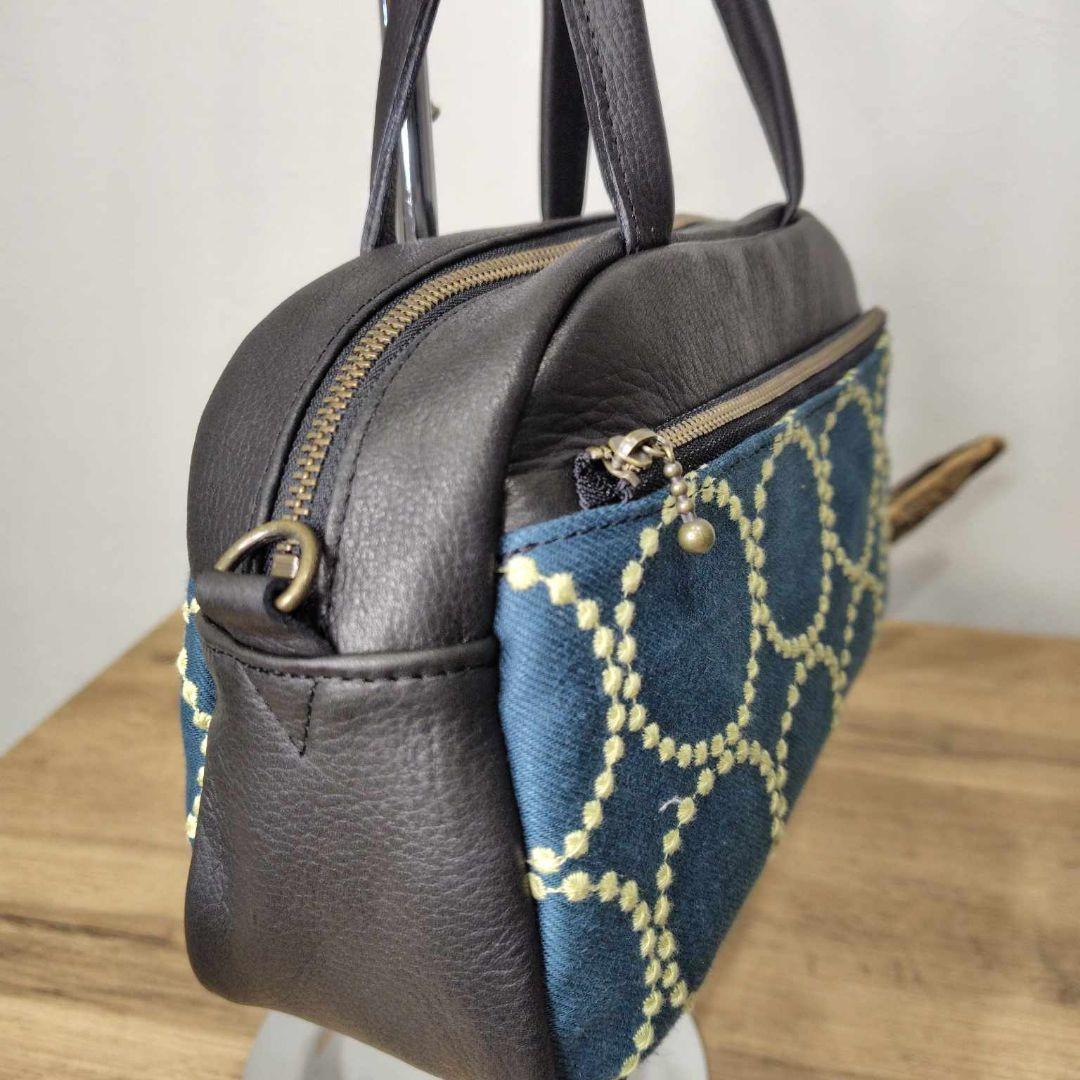 マ*♡様 ミナペルホネン/tambourineタンバリングリーン×クリーム/ラウ