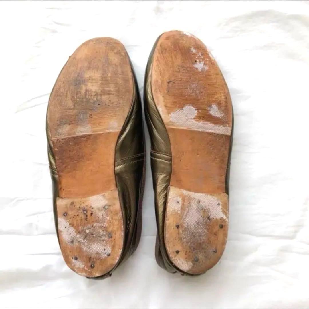 PORSELLI ✖️APC ポルセリ バレエシューズ ブロンズ