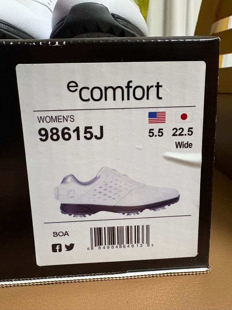 【新品未使用】FootJoy ホワイト 22.5cm