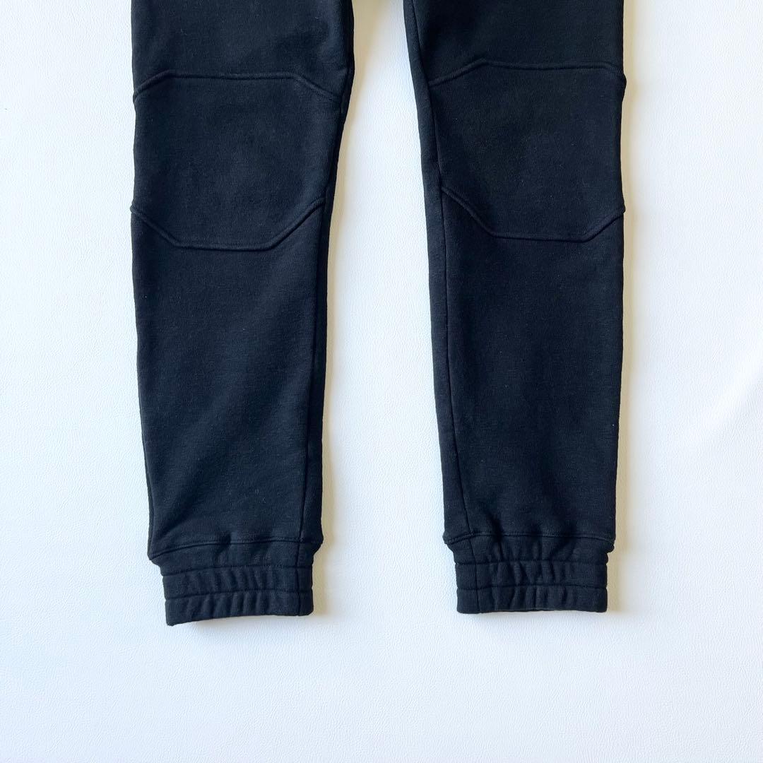 3219【美品】TFW49 ストレッチパンツ　チャックポケットスウェット　M 黒