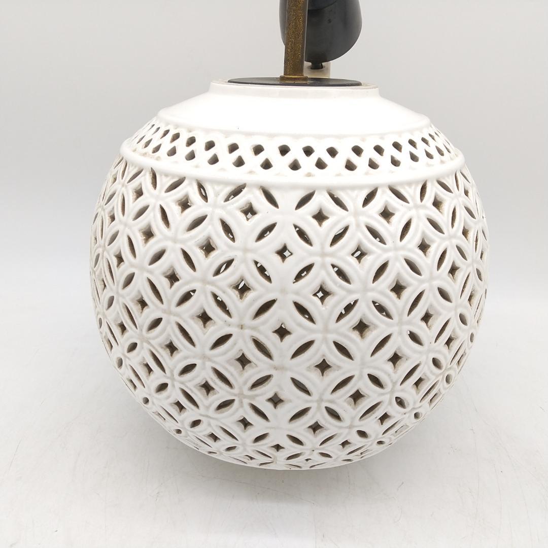 2887番 ジャパニーズモダン 陶器製 ペンダントランプ 照明