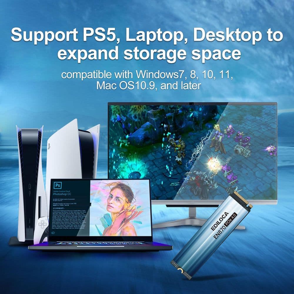 新品2個セット 4TB SDD EDILOCA EN870