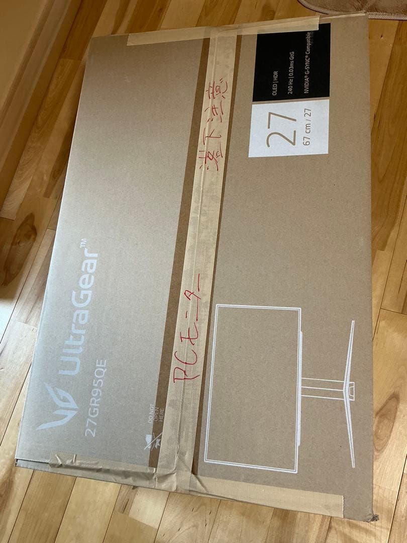 LG UltraGear 27GR95qE26.5インチゲーミングモニタ有機EL