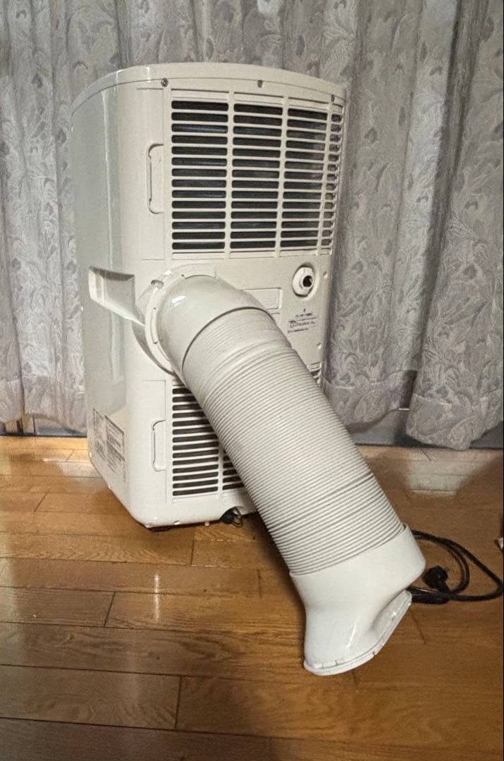 NAKATOMI移動式エアコンリモコン付き通電OK 白 移動楽く 熱中症対策に