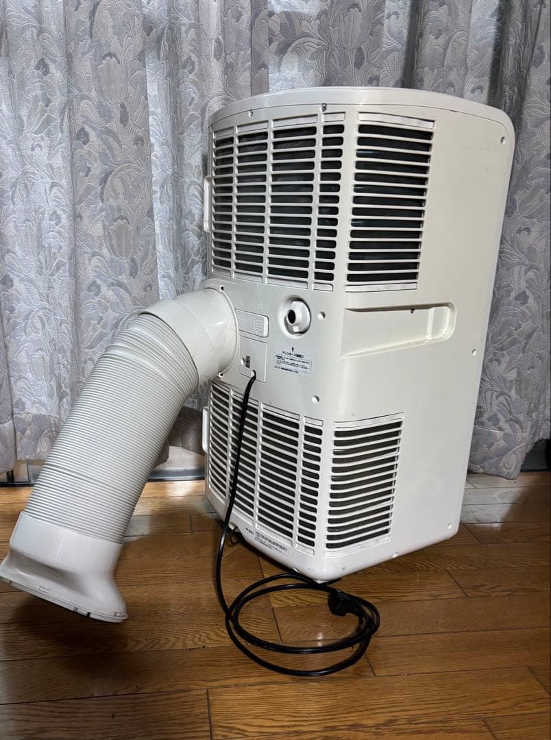 NAKATOMI移動式エアコンリモコン付き通電OK 白 移動楽く 熱中症対策に