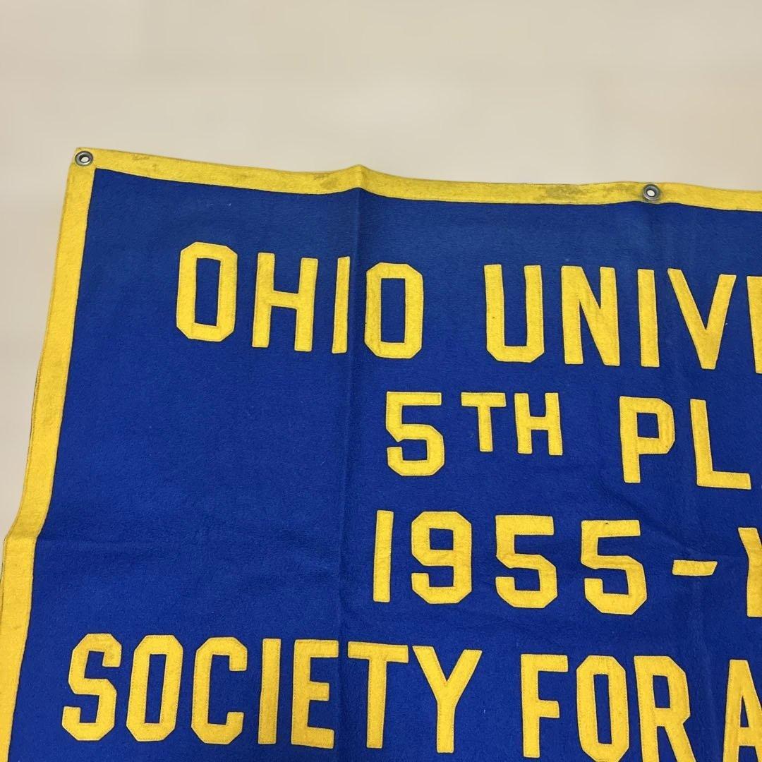 50s OHIO大学 オハイオ大学 ビンテージ 記念バナー 旗 フェルト