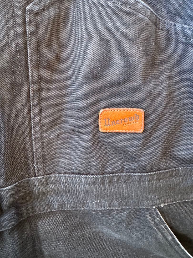 UNCROWD アンクラウド デッキパンツ 黒 Sサイズ　キルティング　バイカー